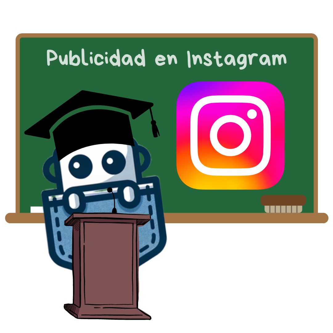 Logo de Poketbot dando una clase de Instagram